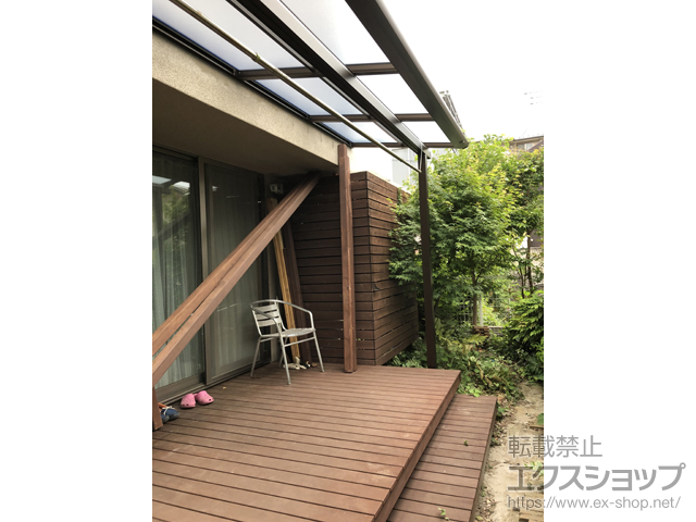 東京都大田区ののテラス屋根 ソラリア F型 テラスタイプ 単体 積雪〜20cm対応 施工例
