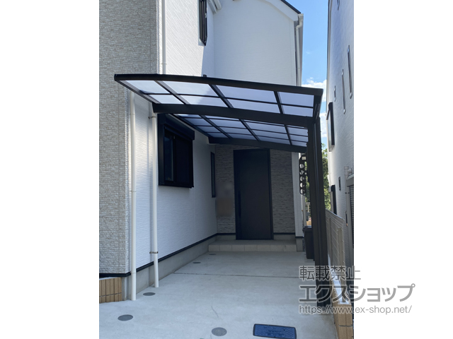 神奈川県横浜市ののカーポート ネスカR (ラウンドスタイル) 積雪〜20cm対応 施工例