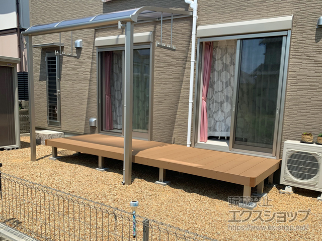 三重県鈴鹿市ののウッドデッキ リウッドデッキ 200 施工例