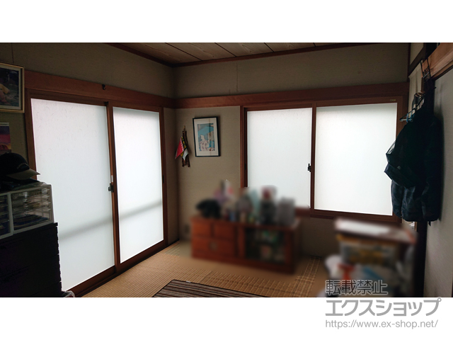 茨城県筑西市のの二重窓（内窓） インプラス ダストバリア仕様 引違い窓 2枚建 施工例