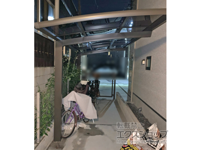 東京都墨田区ののサイクルポート・駐輪場 フーゴRミニ (ラウンドスタイル) 積雪〜20cm対応 施工例