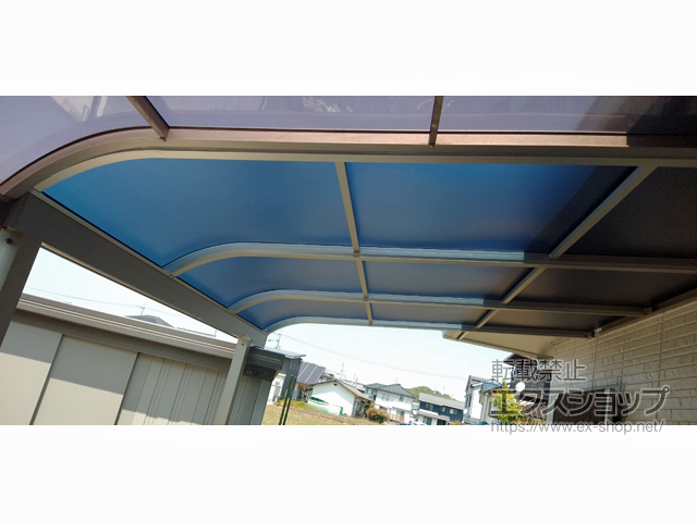 岡山県岡山市ののテラス屋根 ソラリア R型 テラスタイプ 単体 積雪〜20cm対応 施工例