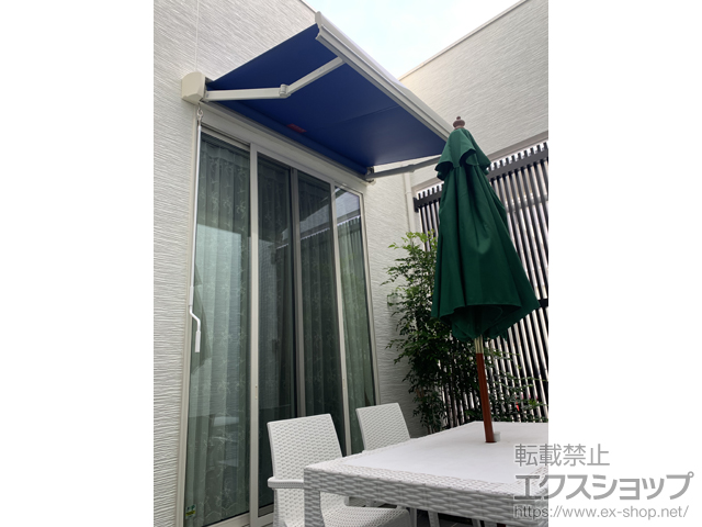 兵庫県神戸市のLIXIL リクシル（トステム）のオーニング・日よけ 彩風 あやかぜ S型 手動式 施工例