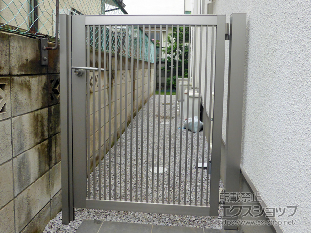 東京都小金井市のの門扉 開き門扉AB TR2型 片開き 柱使用 施工例