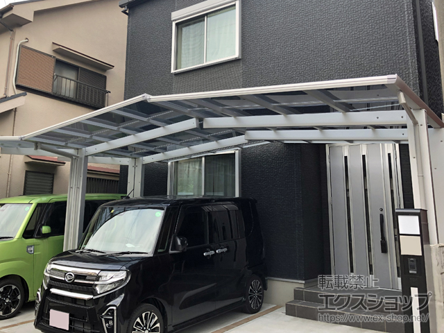 埼玉県川口市ののカーポート エフルージュグラン Y合掌　積雪〜20cm対応 施工例