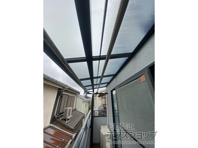 東京都大田区ののバルコニー・ベランダ屋根 スピーネ F型 屋根タイプ 単体 積雪〜20cm対応 施工例