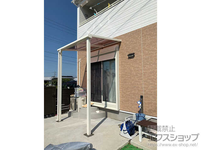 茨城県常総市ののテラス屋根 ソラリア F型 テラスタイプ 単体 積雪〜20cm対応 施工例