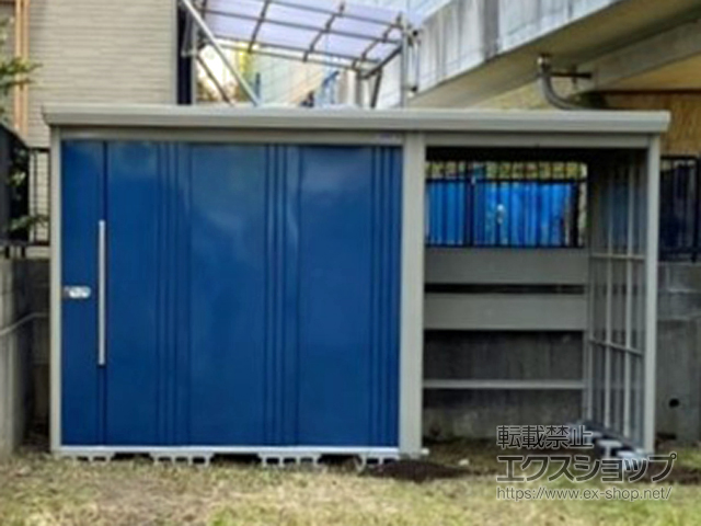 神奈川県小田原市のの物置・屋外倉庫 Mr.ストックマン プラスアルファ 一般型 3715×2290×2110（TP-3722） TP-3722-DB 施工例