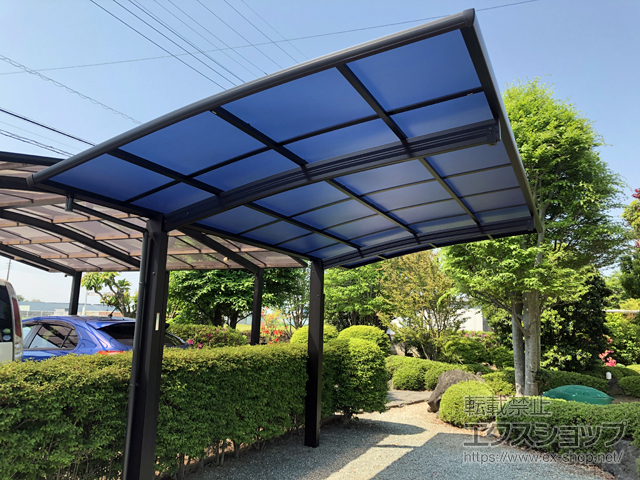 群馬県伊勢崎市ののカーポート プレシオスポート 積雪〜20cm対応 施工例