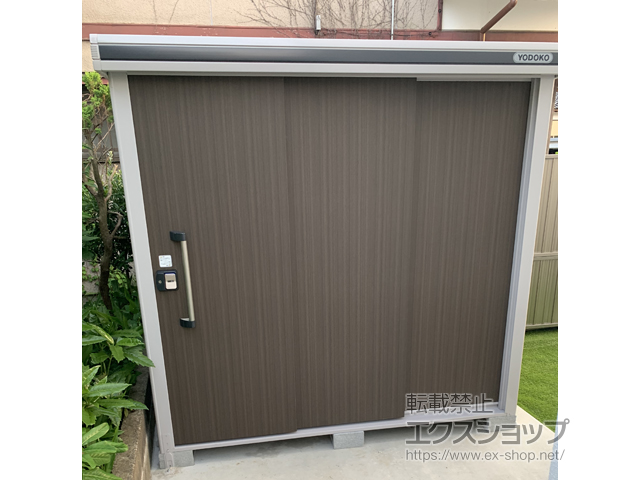 山形県鶴岡市のの物置・屋外倉庫 エルモ 積雪型 2220×1520×2120 LMDS-2215-DW 施工例