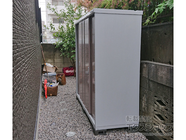 東京都調布市のの物置・屋外倉庫 シンプリー 一般型 2160×755×1903 MJX-217E-AR 施工例