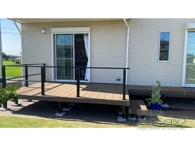 茨城県つくば市ののウッドデッキ リウッドデッキ 200 施工例