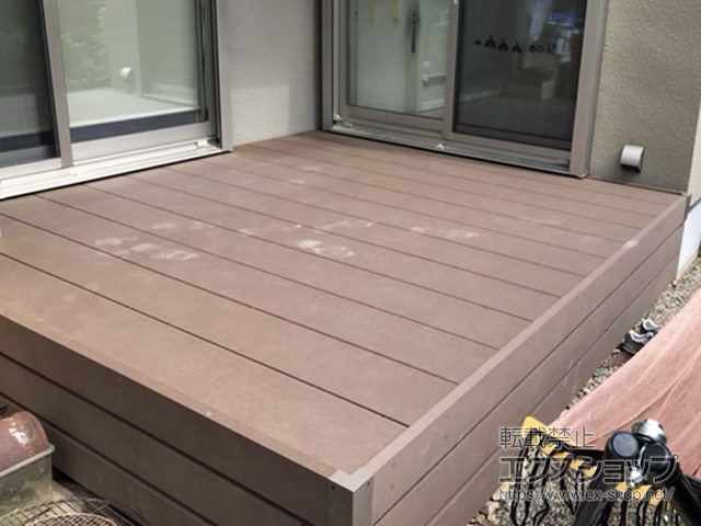 兵庫県宝塚市ののウッドデッキ リウッドデッキ 200 施工例