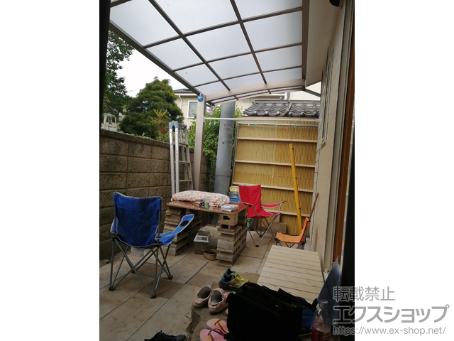 長野県長野市ののサイクルポート・駐輪場 ネスカRミニ (ラウンドスタイル) 積雪〜20cm対応 施工例