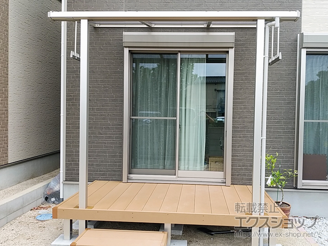 福岡県北九州市ののウッドデッキ リウッドデッキ200 施工例