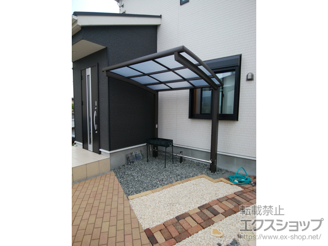 静岡県富士市ののサイクルポート・駐輪場 ネスカRミニ (ラウンドスタイル) 積雪〜20cm対応 施工例