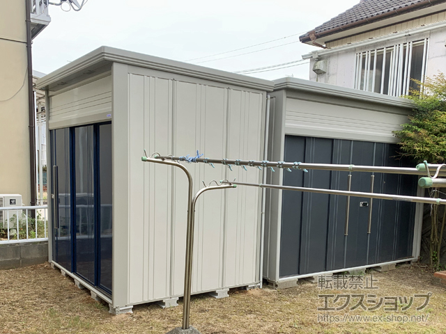 福岡県大牟田市のの物置・屋外倉庫 Mr.トールマンダンディ 一般型 2532×1922×2570（JN-2519） JN-2519-DB 施工例