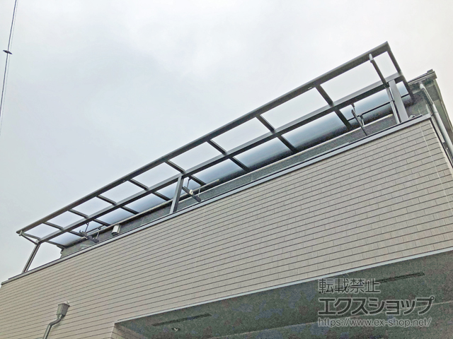 東京都昭島市ののバルコニー・ベランダ屋根 スピーネ F型 屋根タイプ 連棟 積雪〜20cm対応 施工例