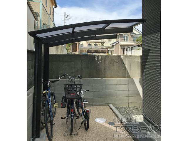 大阪府富田林市ののサイクルポート・駐輪場 プレシオスポート ミニ 積雪〜20cm対応 施工例