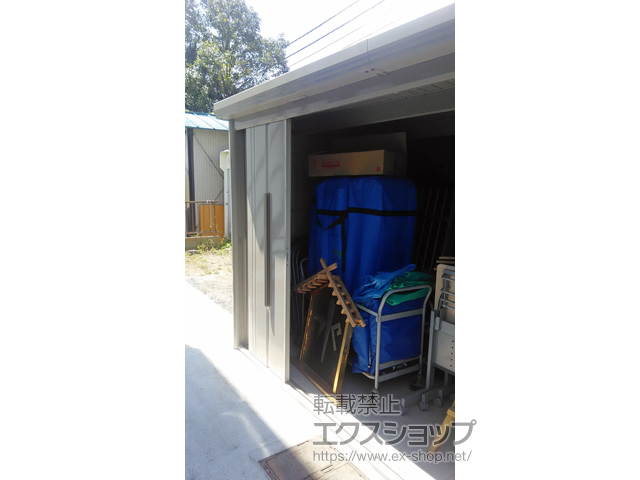 神奈川県川崎市のの物置・屋外倉庫 Mr.ストックマンダンディ 一般型 3600×1922×2110（ND-3619） ND-3619-W 施工例