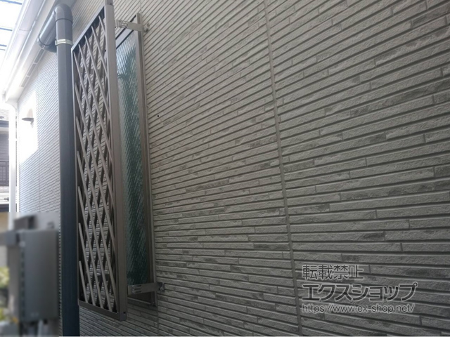 東京都国分寺市のLIXIL リクシル（トステム）の面格子・窓格子 アルミ面格子 ヒシクロス 施工例