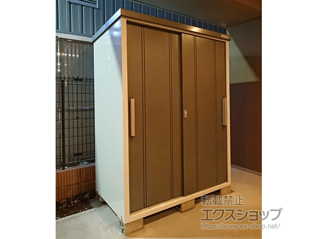 東京都台東区のの物置・屋外倉庫 クール COOL-1590 一般型 1500×900×1937 COOL-1590-GM 施工例