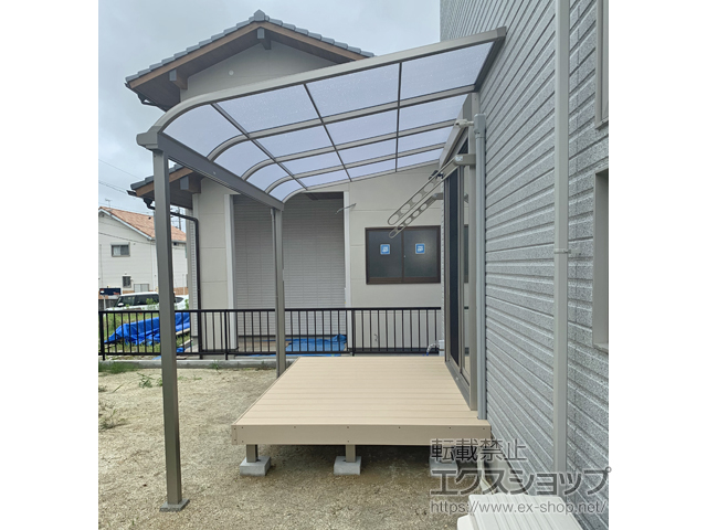 愛知県愛知郡東郷町ののテラス屋根 スピーネ R型 テラスタイプ 単体 積雪〜20cm対応 施工例