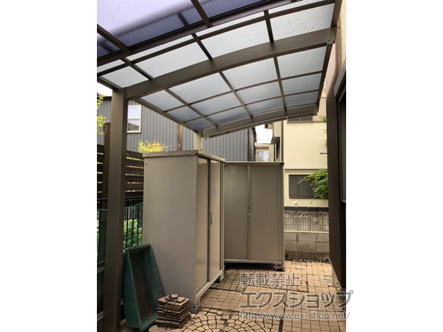 埼玉県新座市ののカーポート ネスカR (ラウンドスタイル) 積雪〜20cm対応 施工例