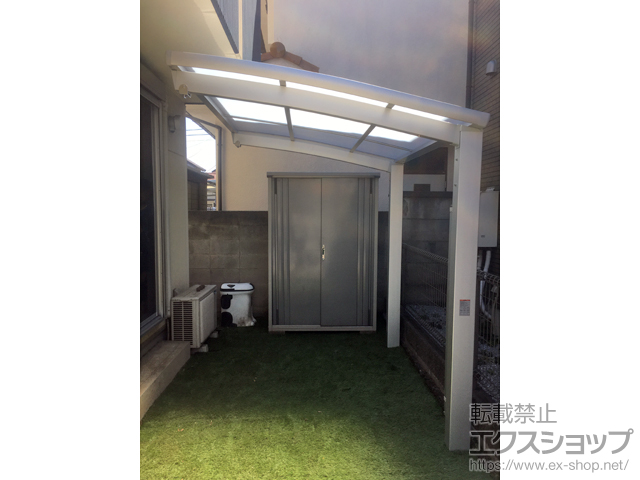 東京都西東京市ののサイクルポート・駐輪場 ネスカRミニ (ラウンドスタイル) 積雪〜20cm対応 施工例