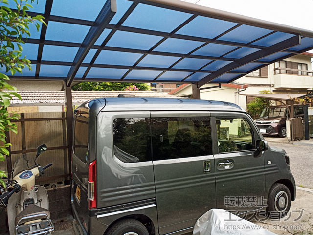 広島県呉市ののカーポート プレシオスポート 積雪〜20cm対応 施工例