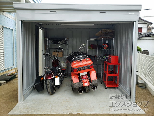 千葉県君津市のの倉庫・ガレージ ドマール 一般型 土間タイプ 3050×3050×2375 FXN-95HD 施工例