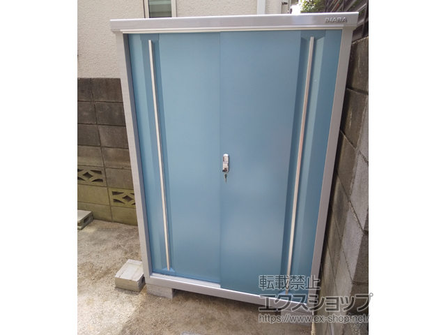 東京都練馬区のの物置・屋外倉庫 シンプリー 一般型 1100×755×1603（MJX-117D） MJX-117D-AB 施工例