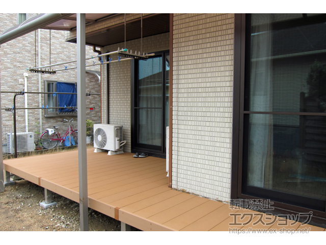 大阪府富田林市ののウッドデッキ リウッドデッキ 200 施工例