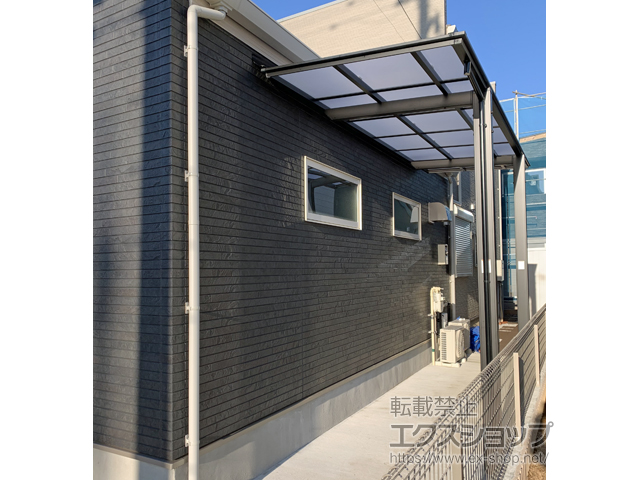 千葉県八千代市ののテラス屋根 フーゴF 独立テラスタイプ 単体 積雪〜20cm対応 施工例