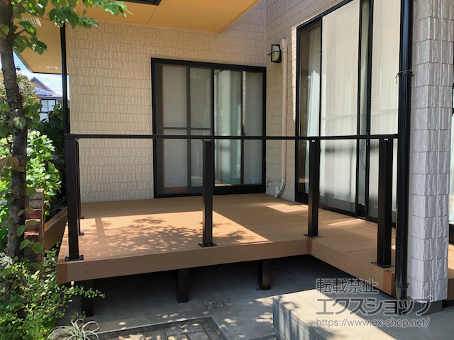 埼玉県坂戸市ののウッドデッキ リウッドデッキ 200 施工例