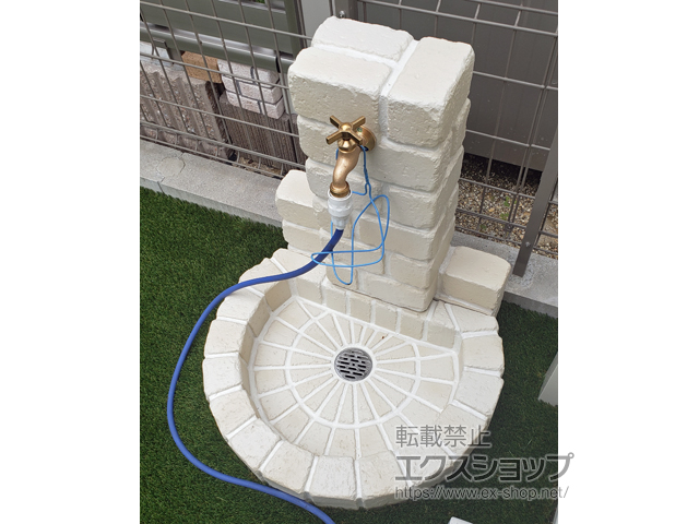 愛知県名古屋市のの立水栓・ガーデンシンク 立水栓ユニット サークルタイプ 施工例