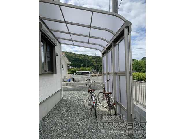 山口県山口市ののテラス屋根 ソラリア R型 テラスタイプ 単体 積雪〜20cm対応 施工例