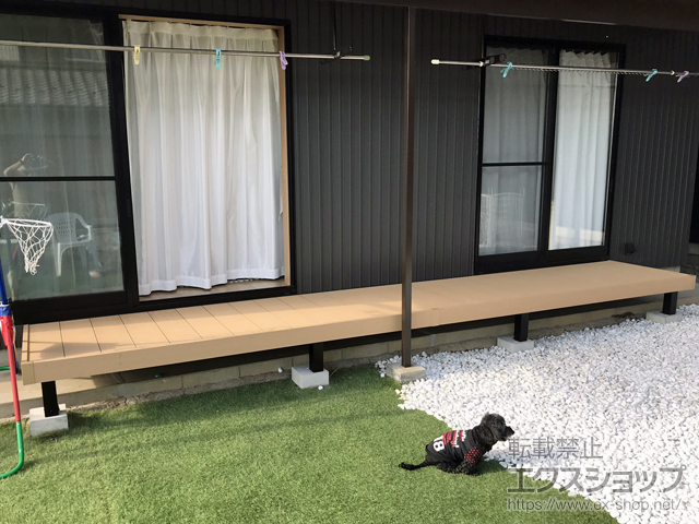 岐阜県各務原市ののウッドデッキ リウッドデッキ 200 施工例