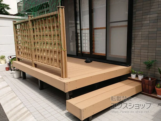 東京都中野区のLIXIL リクシル(TOEX)のウッドデッキ 樹ら楽ステージ 施工例