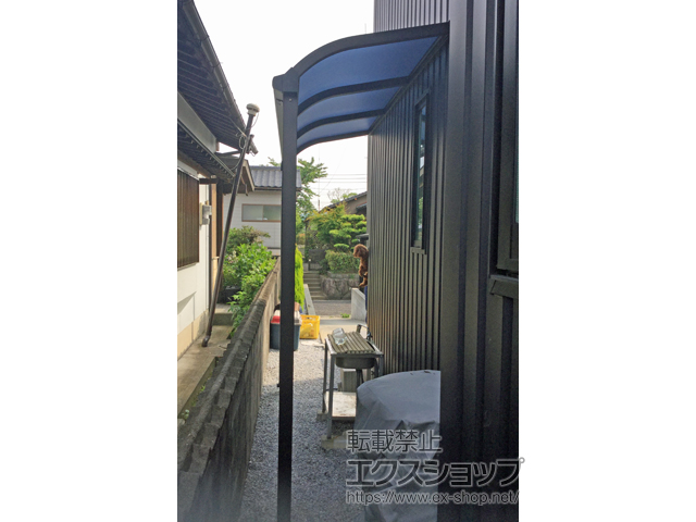 福岡県飯塚市ののテラス屋根 ソラリア R型 テラスタイプ 単体 積雪〜20cm対応 施工例