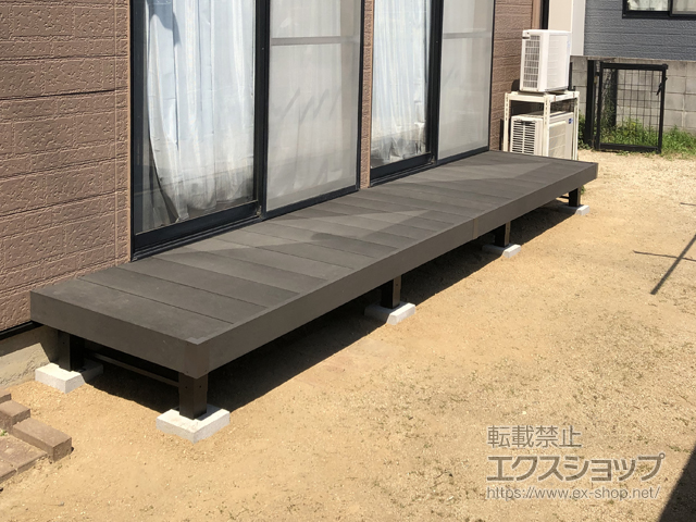 岡山県岡山市ののウッドデッキ リウッドデッキ 200 施工例