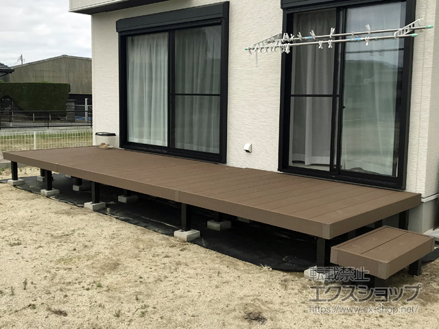 愛知県西尾市ののウッドデッキ リウッドデッキ 200 施工例