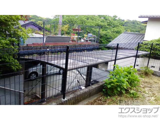 神奈川県鎌倉市ののフェンス・柵 ハイグリッドフェンスUF8型 フリーポールタイプ 施工例