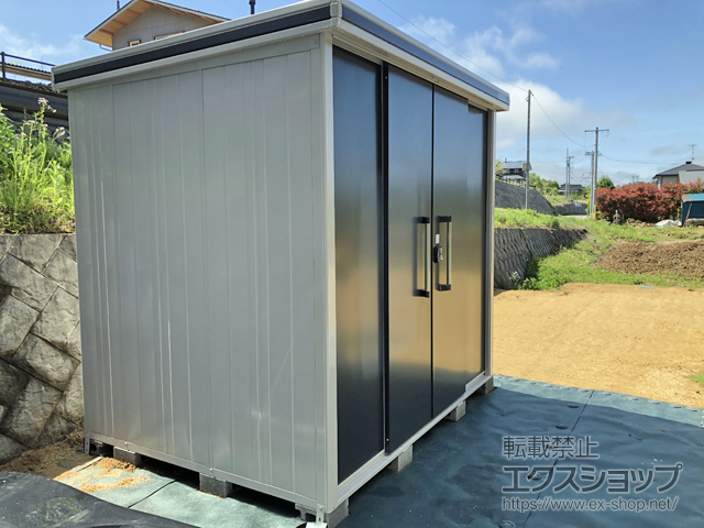 長野県上伊那郡中川村のの物置・屋外倉庫 エルモ 一般型 2220×1870×2358（LMD-2218H） LMD-2218H-SM 施工例