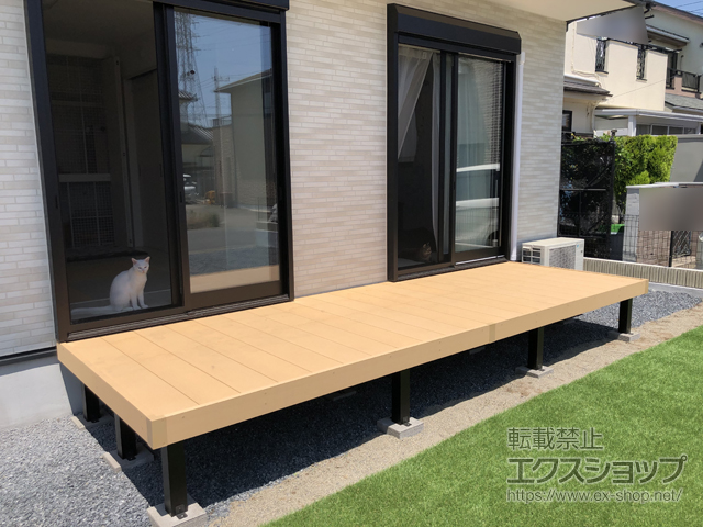 栃木県小山市ののウッドデッキ リウッドデッキ 200 施工例