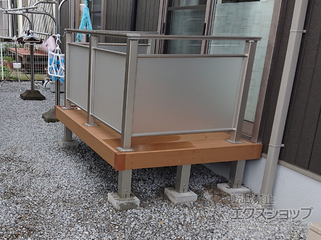 三重県いなべ市ののウッドデッキ リウッドデッキ 200 施工例