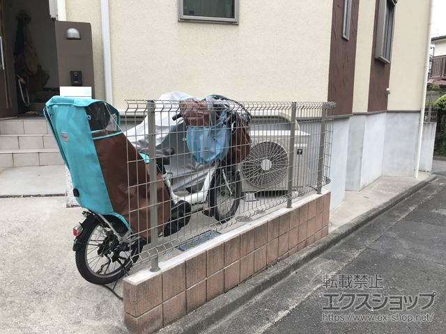 神奈川県横浜市ののフェンス・柵 ハイグリッドフェンスUF8型 フリーポールタイプ 施工例