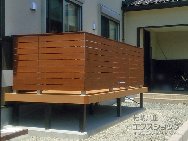 長崎県東彼杵郡川棚町ののウッドデッキ リウッドデッキ 200 施工例