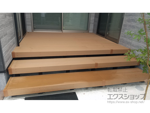 千葉県旭市ののウッドデッキ リウッドデッキ 200 施工例