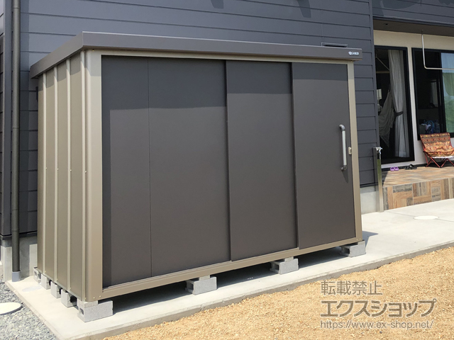 和歌山県岩出市のの物置・屋外倉庫 エスケーエイト SK8-130 一般型 2600×1600×1940 SK8-130-GK 施工例